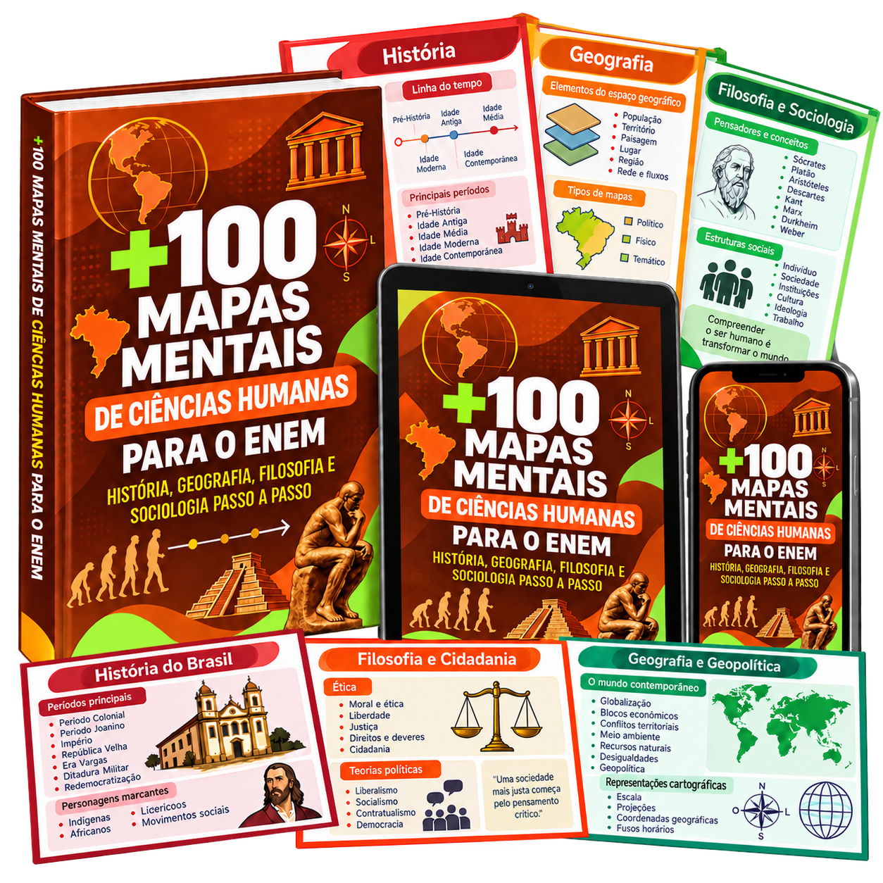 Kit Completo Ciências Humanas e Sociais ENEM